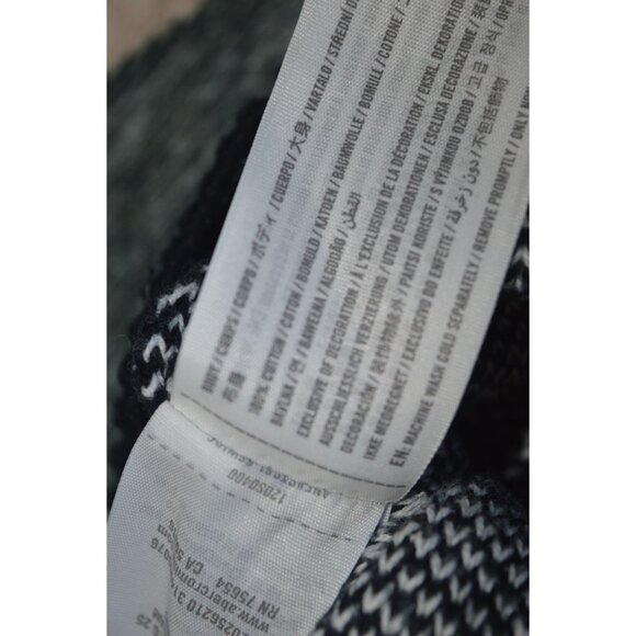 Abercrombie & Fitch Men's Oversized Sweater Vest Black White Plaid Size S Preppy - Picture 6 of 7